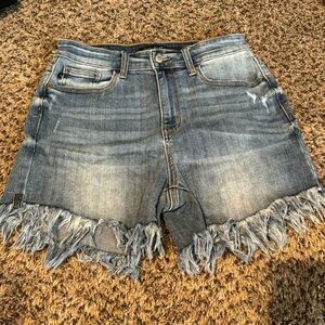 Judy Blue Frayed Denim Shorts
